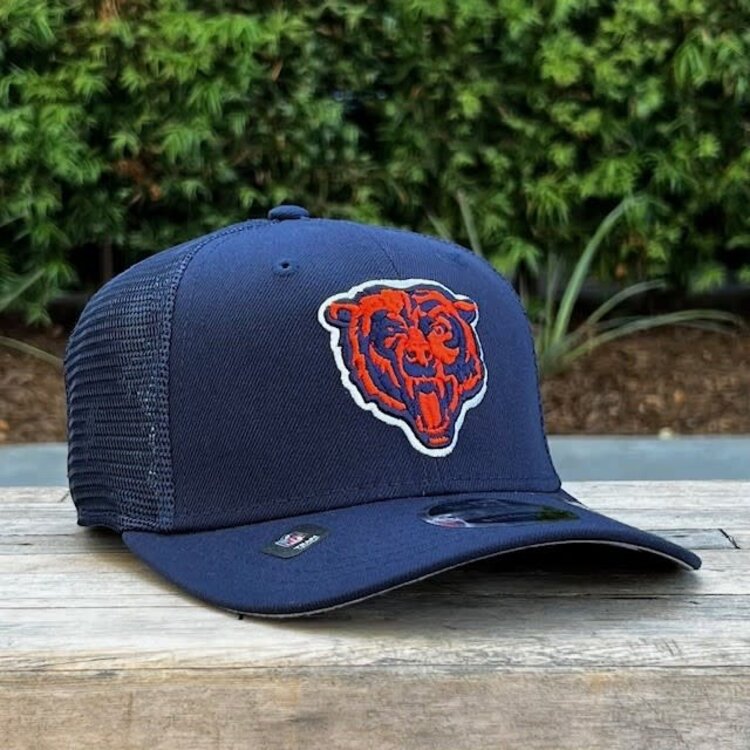 New Era Bears Navy Team Mesh 970 Stretch Snap Adjustable