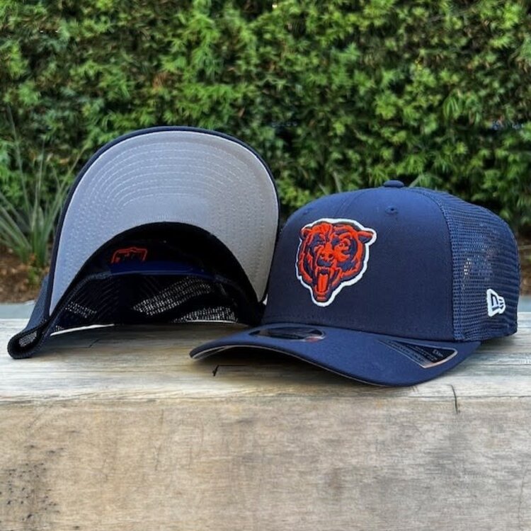 New Era Bears Navy Team Mesh 970 Stretch Snap Adjustable