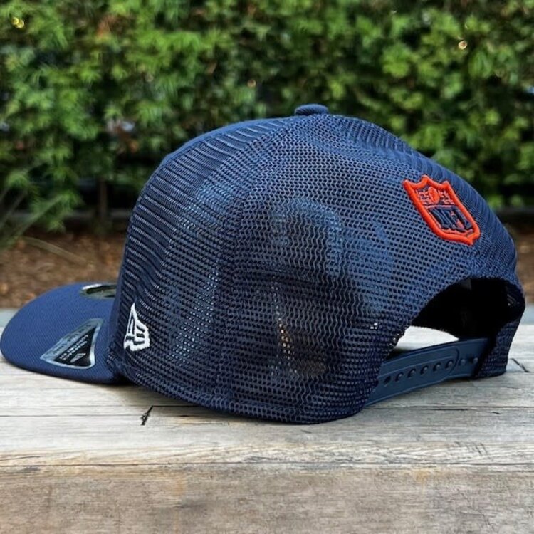 New Era Broncos Navy Team Mesh 970 Stretch Snap Adjustable