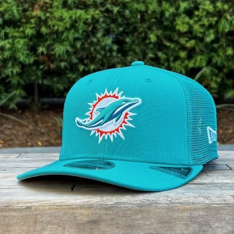 New Era Dolphins Aqua Team Mesh 970 Stretch Snap Adjustable