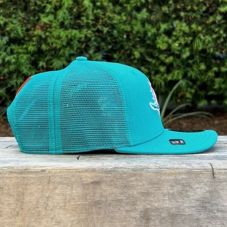 New Era Dolphins Aqua Team Mesh 970 Stretch Snap Adjustable