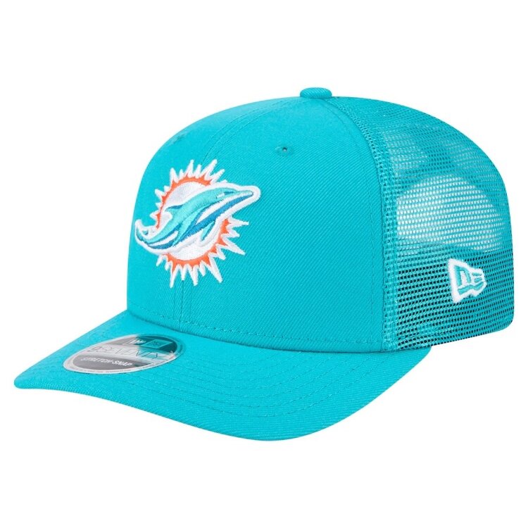 New Era Dolphins Aqua Team Mesh 970 Stretch Snap Adjustable