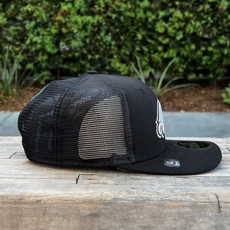 New Era Eagles Black Team Mesh 970 Stretch Snap Adjustable