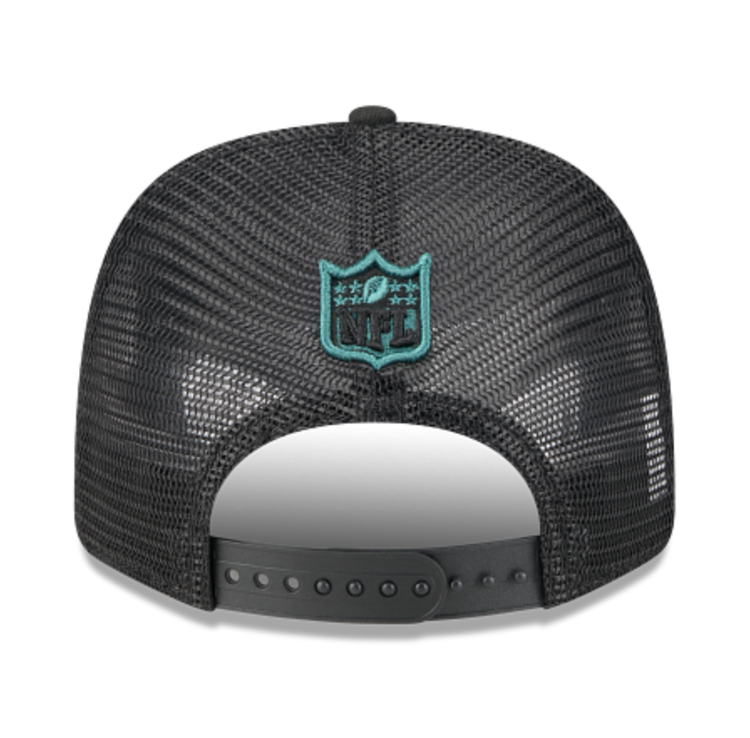 New Era Eagles Black Team Mesh 970 Stretch Snap Adjustable