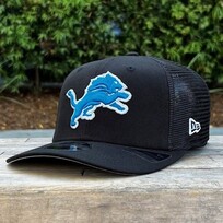New Era Lions Black Team Mesh 970 Stretch Snap Adjustable
