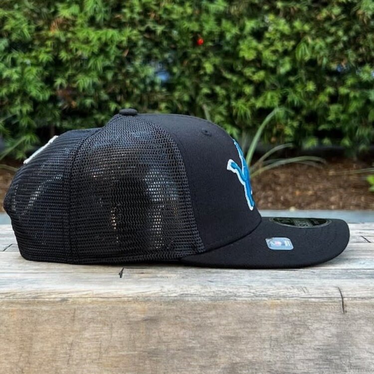 New Era Lions Black Team Mesh 970 Stretch Snap Adjustable