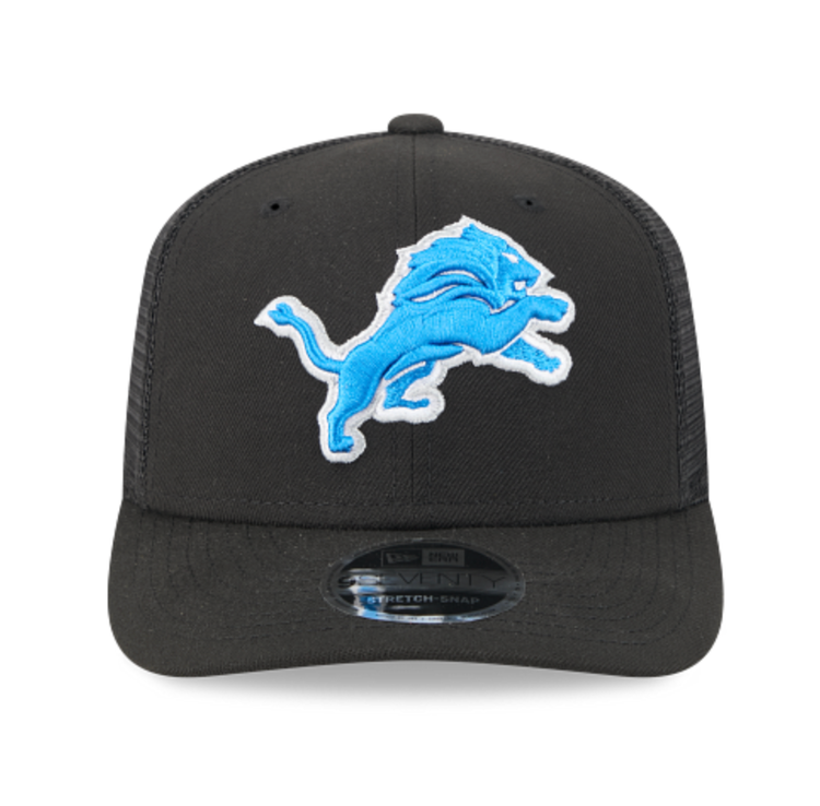 New Era Lions Black Team Mesh 970 Stretch Snap Adjustable