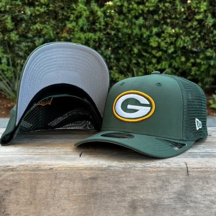 New Era Packers Green Team Mesh 970 Stretch Snap Adjustable