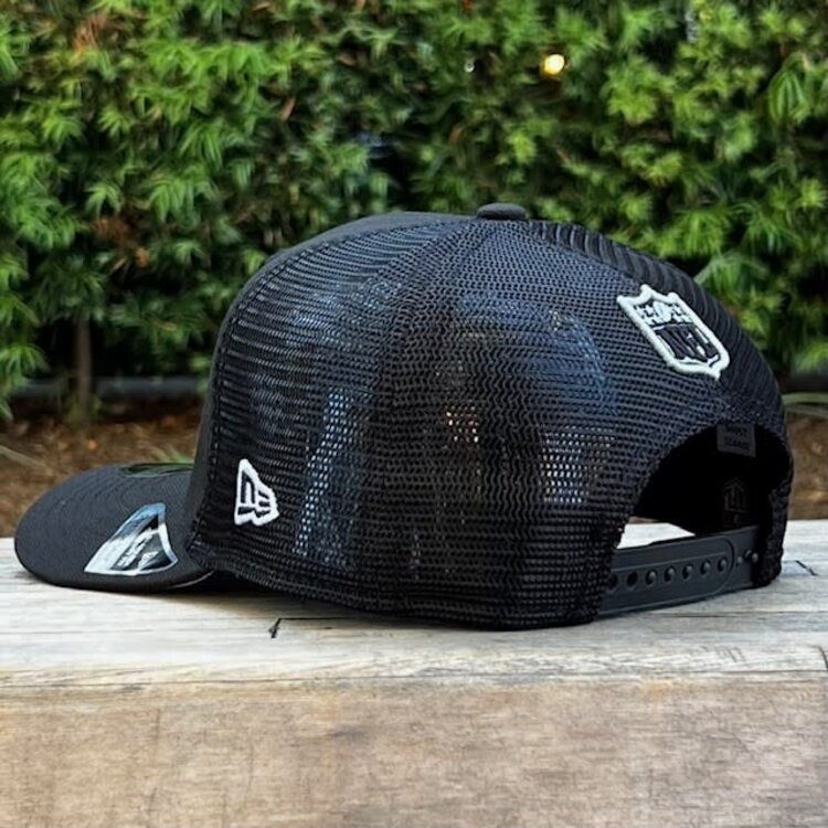 New Era Raiders Black Team Mesh 970 Stretch Snap Adjustable