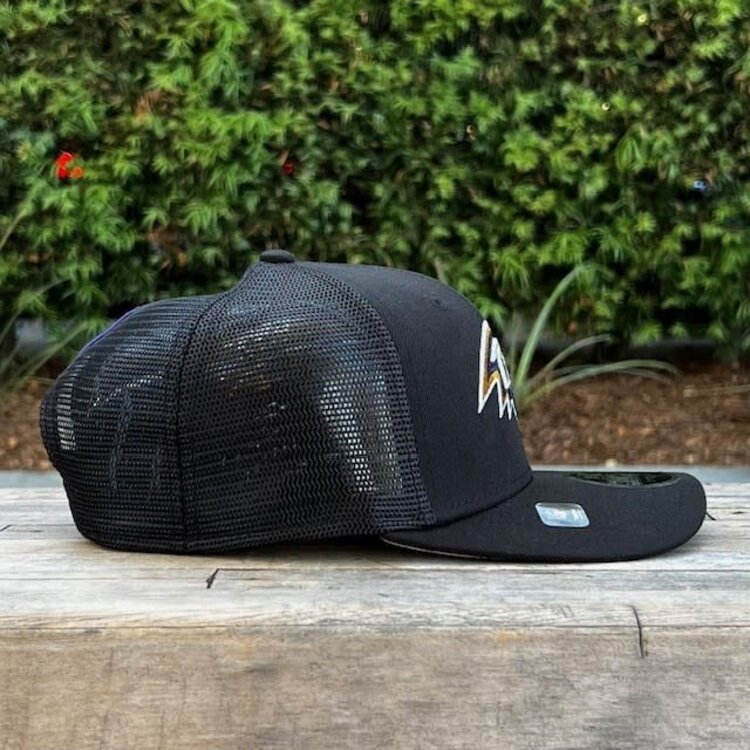 New Era Ravens Black Team Mesh 970 Stretch Snap Adjustable