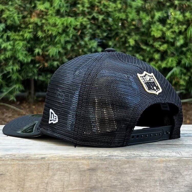 New Era Saints Black Team Mesh 970 Stretch Snap Adjustable
