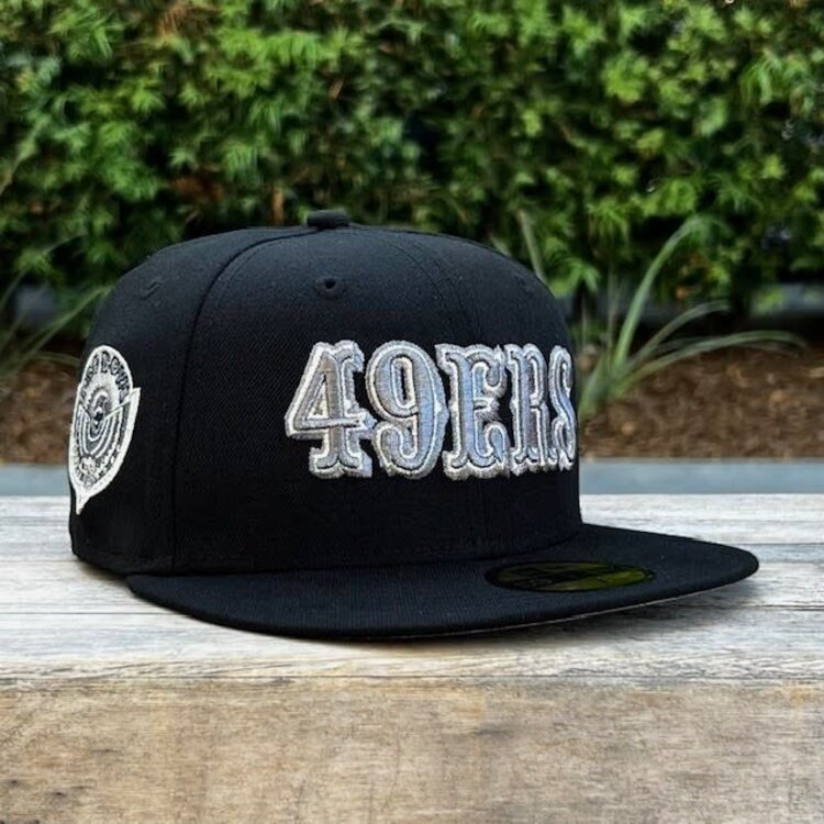 New Era 49ers Retro Black Gray Metallic Pro Bowl