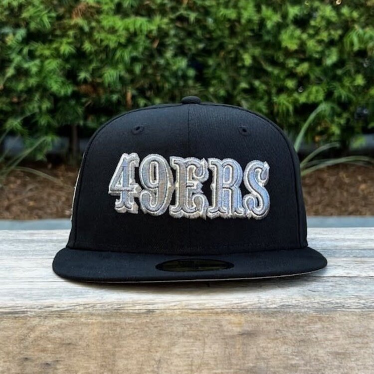 New Era 49ers Retro Black Gray Metallic Pro Bowl