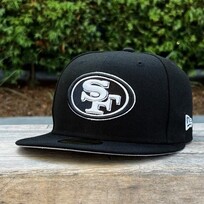 New Era SF 49ers Black White