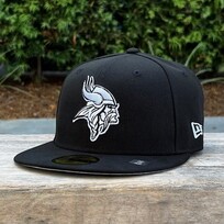New Era Vikings Black White
