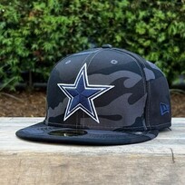 New Era Cowboys Black Camo Fitted
