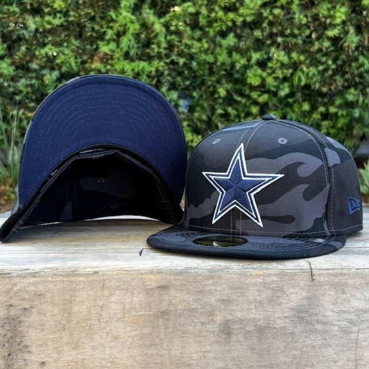 New Era Cowboys Black Camo Fitted