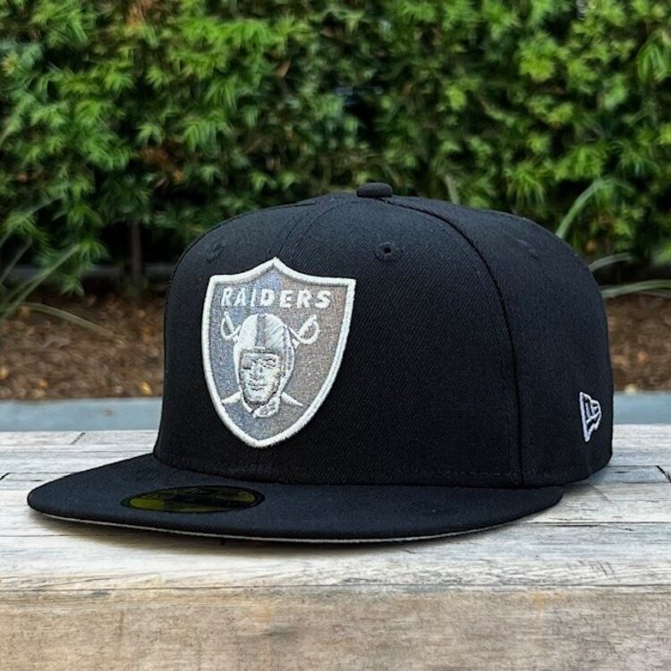 New Era Raiders Black Gray Metallic Super Bowl Champions