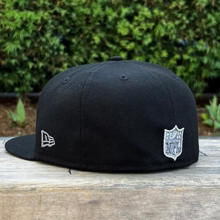 New Era Raiders Black Gray Metallic Super Bowl Champions
