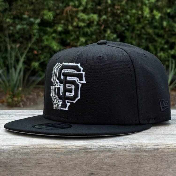 New Era SF Giants Black Metallic Silver Fade 950 Snapback