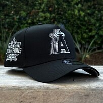 New Era Angels Black Metallic Silver Fade 940 a-frame
