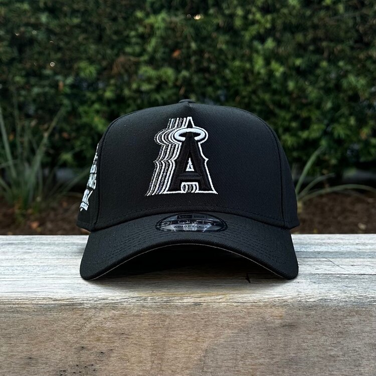 New Era Angels Black Metallic Silver Fade 940 a-frame