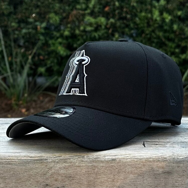 New Era Angels Black Metallic Silver Fade 940 a-frame