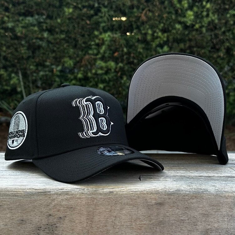 New Era Boston Red Sox Black Metallic Silver Fade 940 a-frame