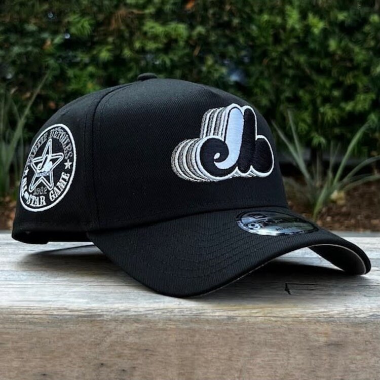 New Era Montreal Expos Black Metallic Silver Fade 940 a-frame