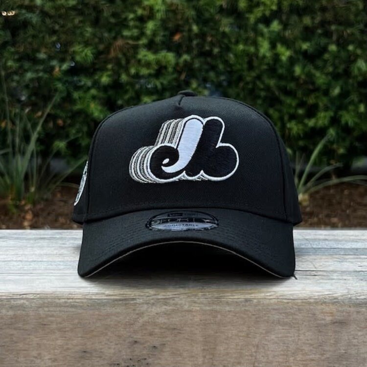 New Era Montreal Expos Black Metallic Silver Fade 940 a-frame