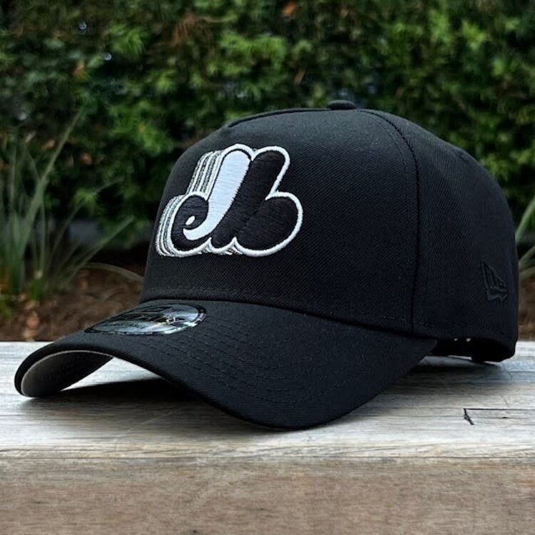 New Era Montreal Expos Black Metallic Silver Fade 940 a-frame