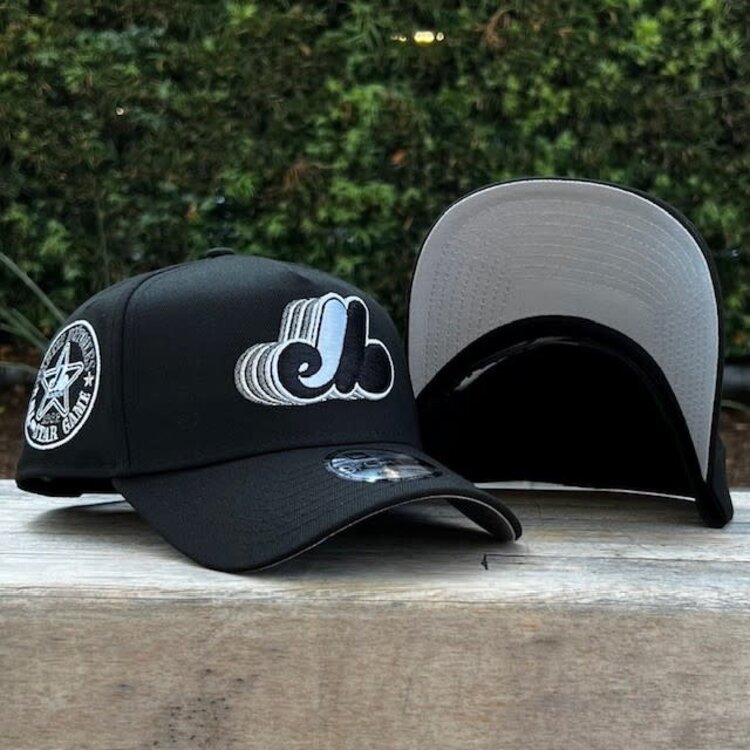New Era Montreal Expos Black Metallic Silver Fade 940 a-frame
