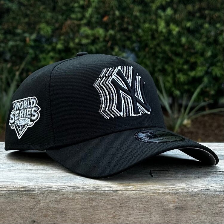 New Era NY Yankees Black Metallic Silver Fade 940 a-frame