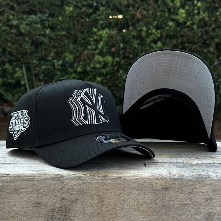 New Era NY Yankees Black Metallic Silver Fade 940 a-frame
