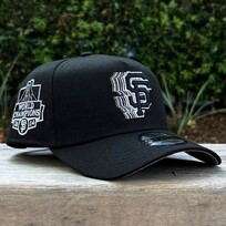 New Era SF Giants Black Metallic Silver Fade 940 a-frame