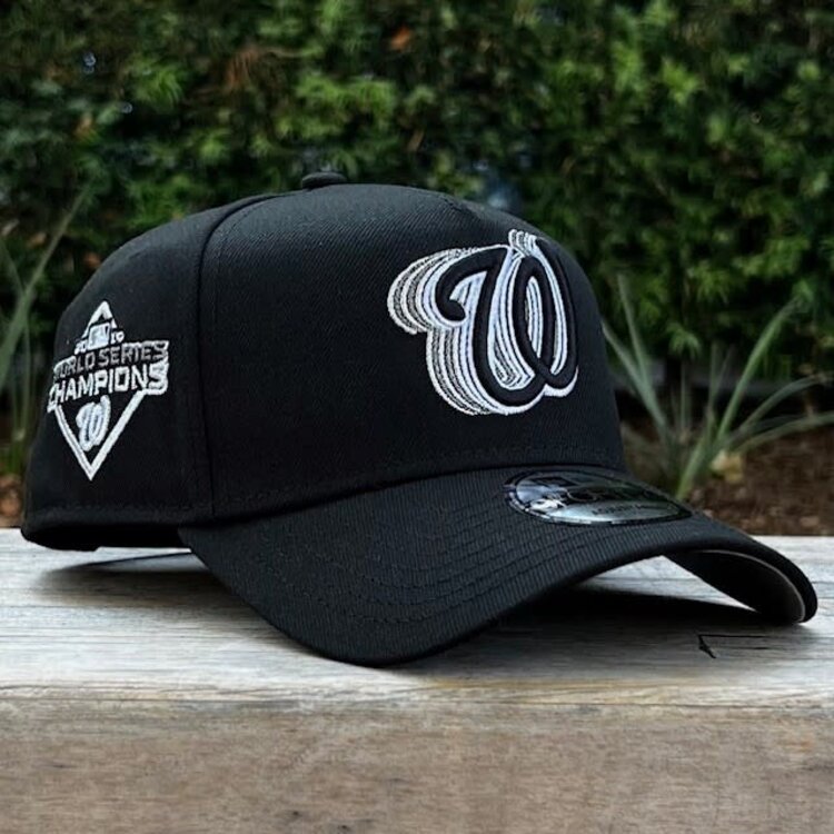 New Era Washington Nationals Black Metallic Silver Fade 940 a-frame