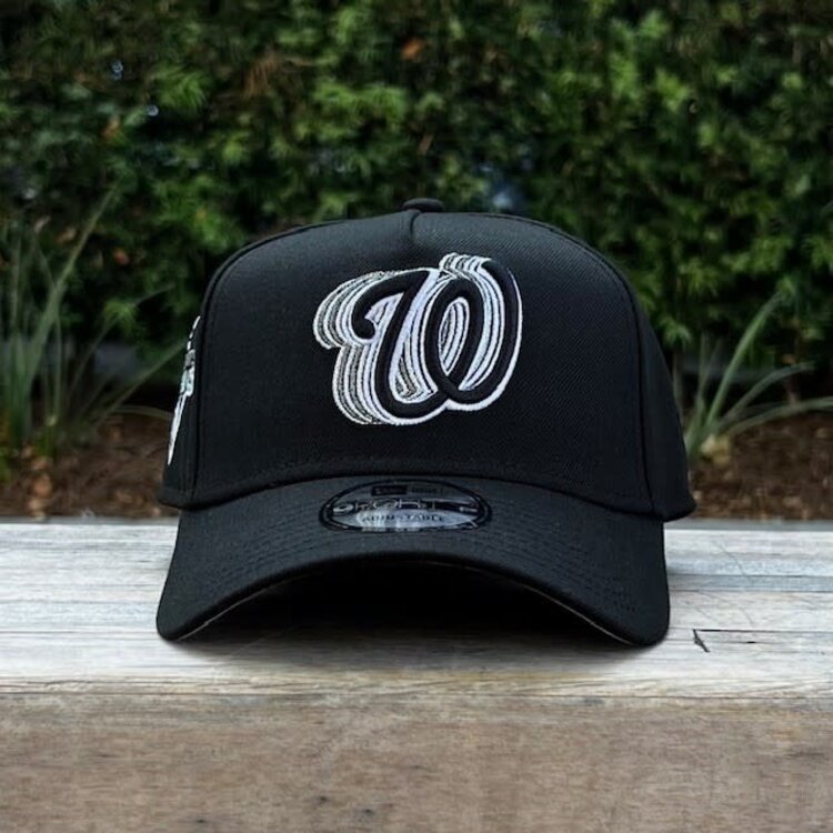 New Era Washington Nationals Black Metallic Silver Fade 940 a-frame