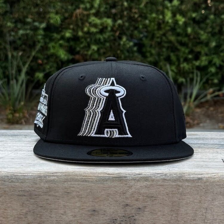 New Era Angels Black Metallic Silver Fade 2002 WS Champs