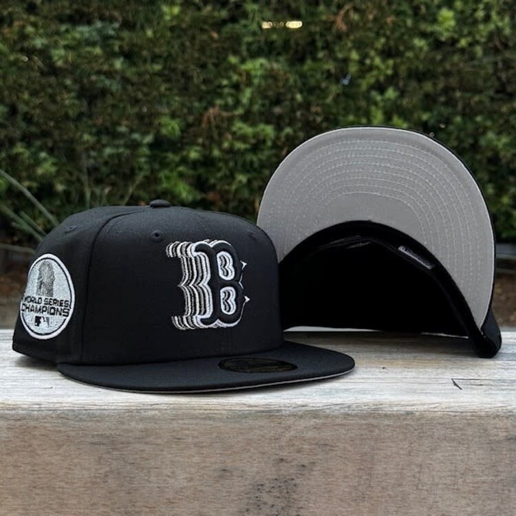 New Era Boston Black Metallic Silver Fade 2018 WS Champs