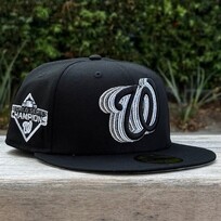 New Era Washington Black Metallic Silver Fade 2019 WS Champs
