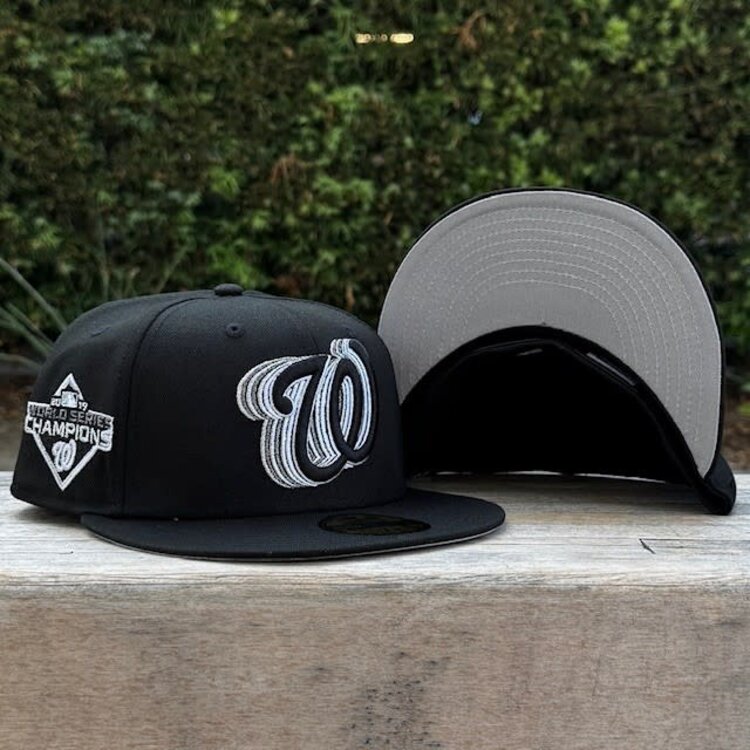 New Era Washington Black Metallic Silver Fade 2019 WS Champs