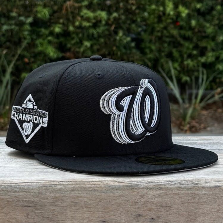 New Era Washington Black Metallic Silver Fade 2019 WS Champs