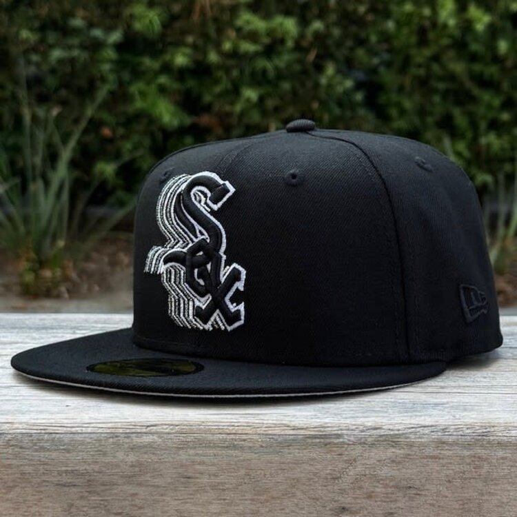 New Era White Sox Black Metallic Silver Fade 2005 WS Champs