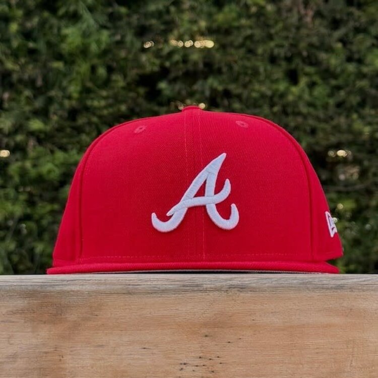 New Era Braves Red White Gray UV