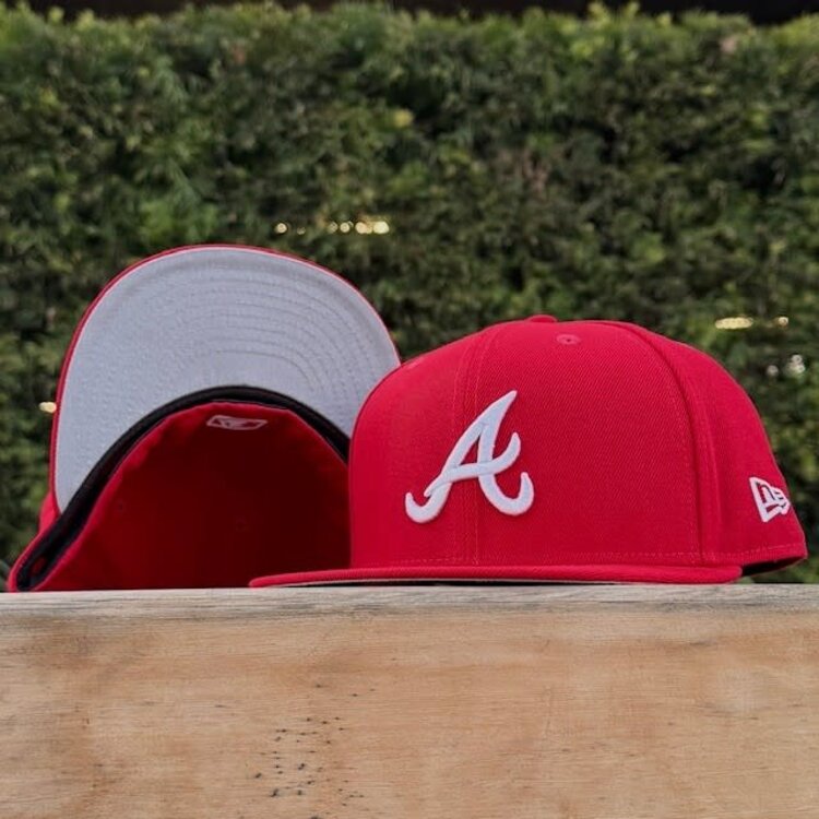 New Era Braves Red White Gray UV