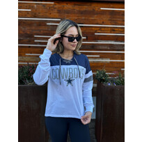 Fanatics Cowboys W Even Match Laceup LS Tee