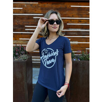 Fanatics Cowboys W Back Home Again V-Neck Tee