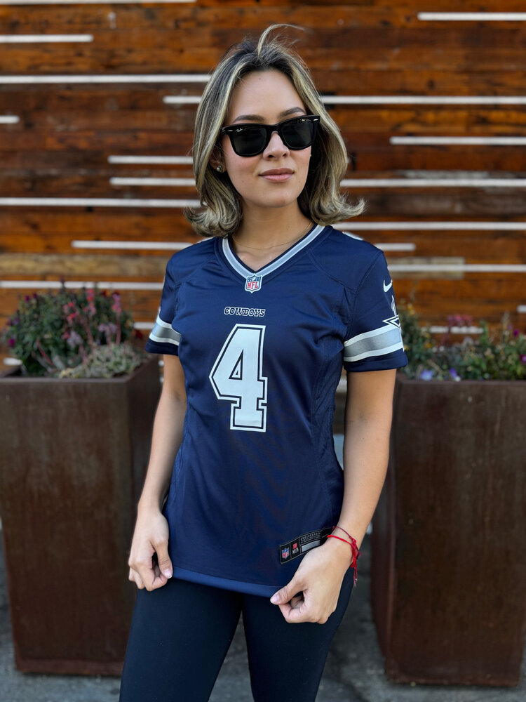 Nike NFL Dallas Cowboys Women's Nike Dak Prescott #4 Game Jersey Navy
