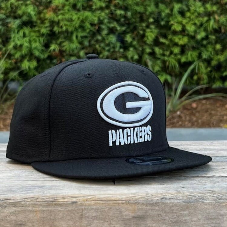 New Era Packers Black White 950 Snapback