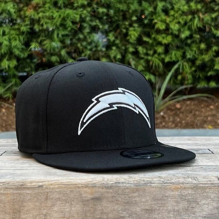 New Era LA Chargers Black White Snapback 950